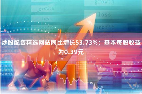 炒股配资精选网站同比增长53.73%；基本每股收益为0.39
